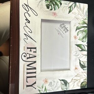 Beach Family Portrait Photo Frame